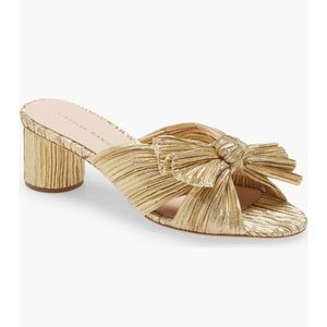Loeffer Randall Emilia Knot Sandal in Gold